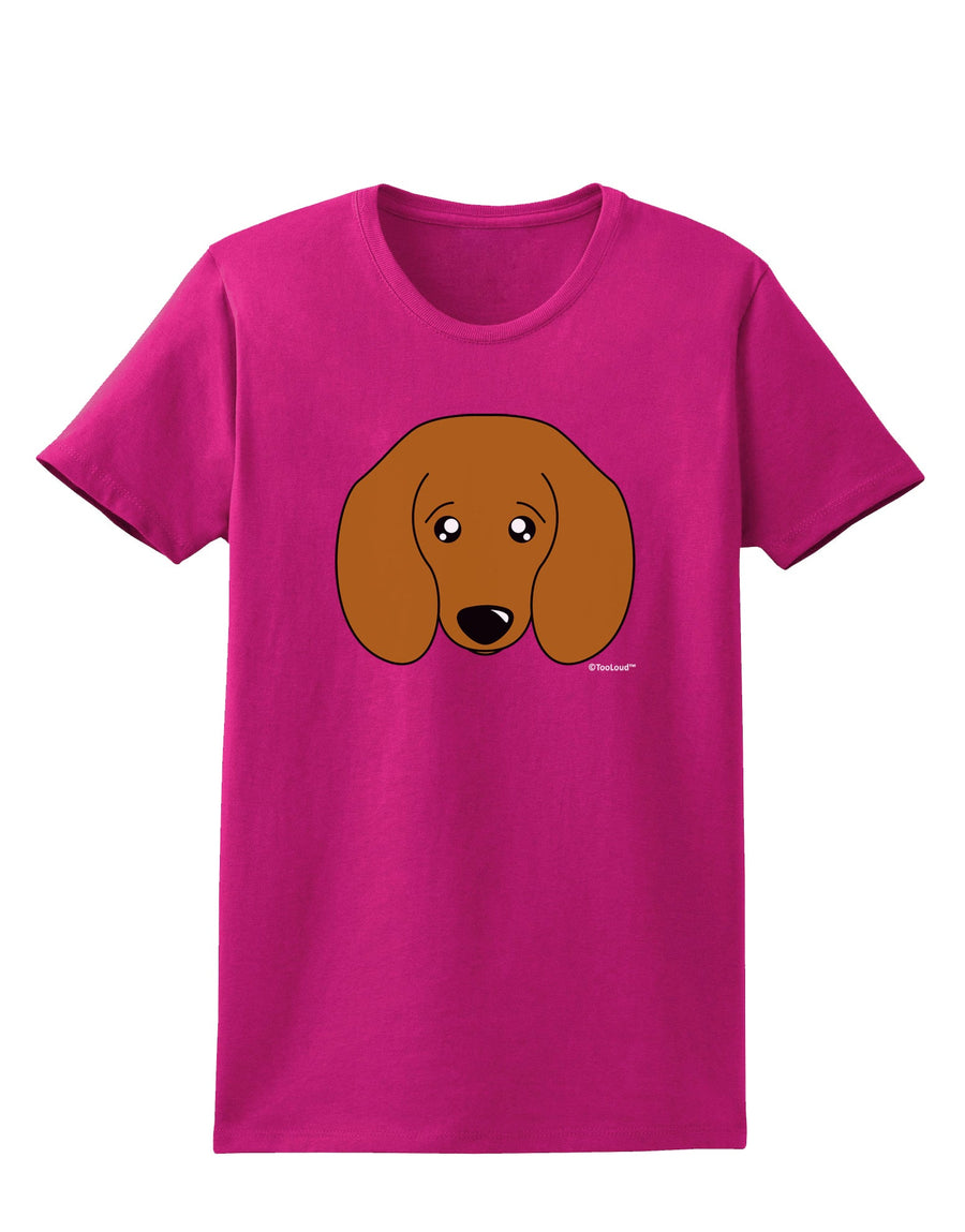 Cute Doxie Dachshund Dog Womens Dark T-Shirt by TooLoud-Womens T-Shirt-TooLoud-Black-X-Small-Davson Sales