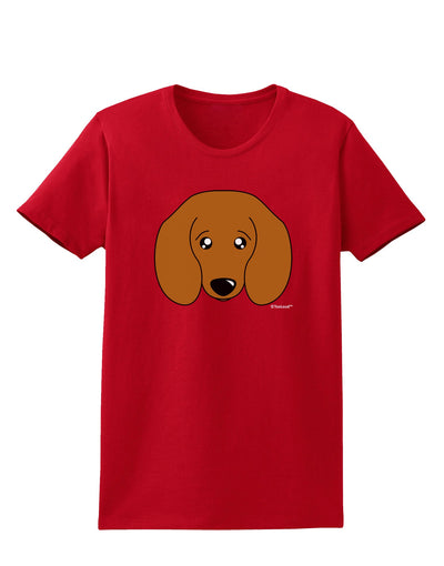 Cute Doxie Dachshund Dog Womens Dark T-Shirt by TooLoud-Womens T-Shirt-TooLoud-Red-X-Small-Davson Sales