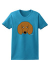 Cute Doxie Dachshund Dog Womens Dark T-Shirt by TooLoud-Womens T-Shirt-TooLoud-Turquoise-X-Small-Davson Sales