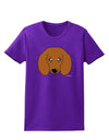 Cute Doxie Dachshund Dog Womens Dark T-Shirt by TooLoud-Womens T-Shirt-TooLoud-Purple-X-Small-Davson Sales