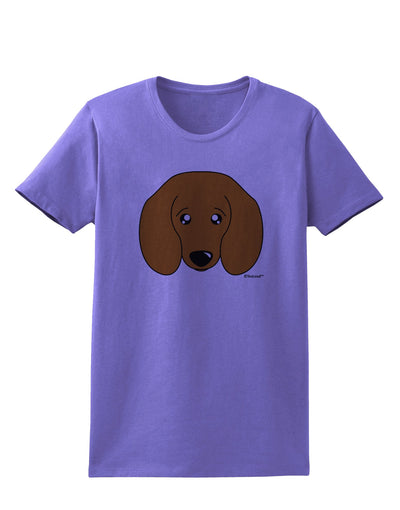 Cute Doxie Dachshund Dog Womens T-Shirt by TooLoud-Womens T-Shirt-TooLoud-Violet-X-Small-Davson Sales