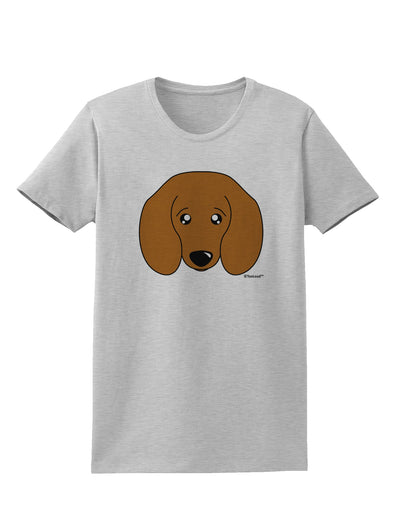 Cute Doxie Dachshund Dog Womens T-Shirt by TooLoud-Womens T-Shirt-TooLoud-AshGray-X-Small-Davson Sales