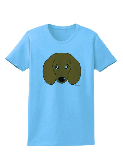 Cute Doxie Dachshund Dog Womens T-Shirt by TooLoud-Womens T-Shirt-TooLoud-Aquatic-Blue-X-Small-Davson Sales