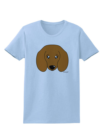 Cute Doxie Dachshund Dog Womens T-Shirt by TooLoud-Womens T-Shirt-TooLoud-Light-Blue-X-Small-Davson Sales