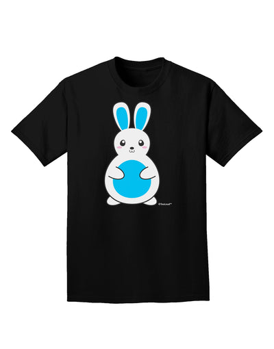 Cute Easter Bunny - Blue Adult Dark T-Shirt by TooLoud-Mens T-Shirt-TooLoud-Black-Small-Davson Sales