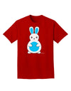 Cute Easter Bunny - Blue Adult Dark T-Shirt by TooLoud-Mens T-Shirt-TooLoud-Red-Small-Davson Sales