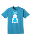 Cute Easter Bunny - Blue Adult Dark T-Shirt by TooLoud-Mens T-Shirt-TooLoud-Turquoise-Small-Davson Sales