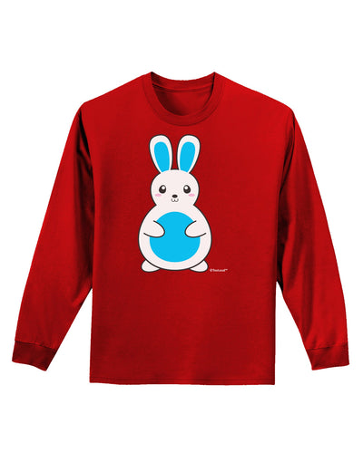 Cute Easter Bunny - Blue Adult Long Sleeve Dark T-Shirt by TooLoud-TooLoud-Red-Small-Davson Sales