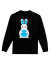 Cute Easter Bunny - Blue Adult Long Sleeve Dark T-Shirt by TooLoud-TooLoud-Black-Small-Davson Sales