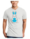 Cute Easter Bunny - Blue Adult V-Neck T-shirt by TooLoud-Mens V-Neck T-Shirt-TooLoud-White-Small-Davson Sales