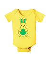 Cute Easter Bunny - Blue Baby Romper Bodysuit by TooLoud-Baby Romper-TooLoud-Yellow-06-Months-Davson Sales