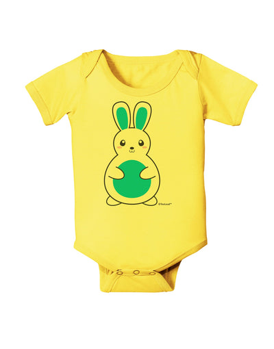 Cute Easter Bunny - Blue Baby Romper Bodysuit by TooLoud-Baby Romper-TooLoud-Yellow-06-Months-Davson Sales