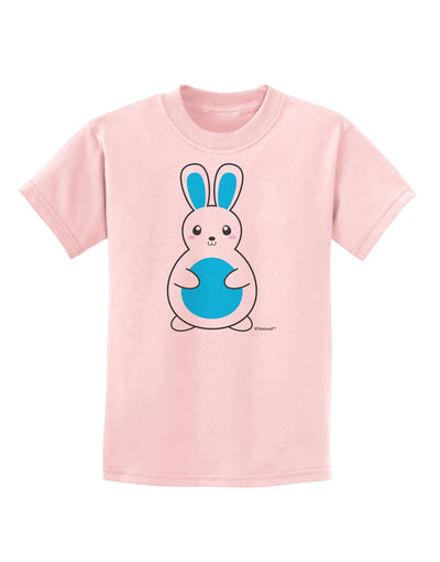 Cute Easter Bunny - Blue Childrens T-Shirt by TooLoud-Childrens T-Shirt-TooLoud-PalePink-X-Small-Davson Sales