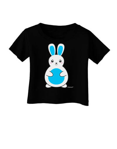 Cute Easter Bunny - Blue Infant T-Shirt Dark by TooLoud-Infant T-Shirt-TooLoud-Black-06-Months-Davson Sales