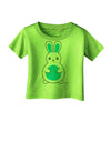 Cute Easter Bunny - Blue Infant T-Shirt by TooLoud-Infant T-Shirt-TooLoud-Lime-Green-06-Months-Davson Sales