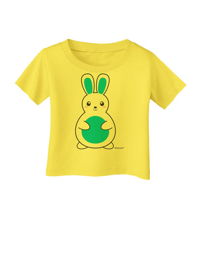 Cute Easter Bunny - Blue Infant T-Shirt by TooLoud-Infant T-Shirt-TooLoud-Yellow-06-Months-Davson Sales