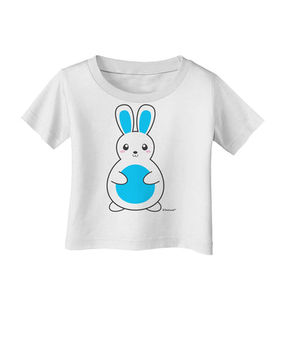 Cute Easter Bunny - Blue Infant T-Shirt by TooLoud-Infant T-Shirt-TooLoud-White-06-Months-Davson Sales