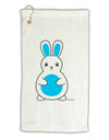Cute Easter Bunny - Blue Micro Terry Gromet Golf Towel 16 x 25 inch by TooLoud-Golf Towel-TooLoud-White-Davson Sales