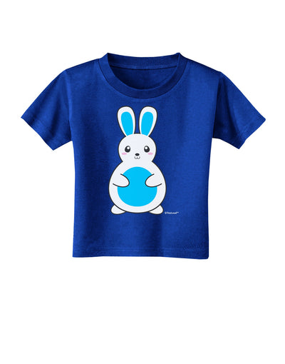 Cute Easter Bunny - Blue Toddler T-Shirt Dark by TooLoud-Toddler T-Shirt-TooLoud-Royal-Blue-2T-Davson Sales