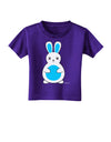 Cute Easter Bunny - Blue Toddler T-Shirt Dark by TooLoud-Toddler T-Shirt-TooLoud-Purple-2T-Davson Sales