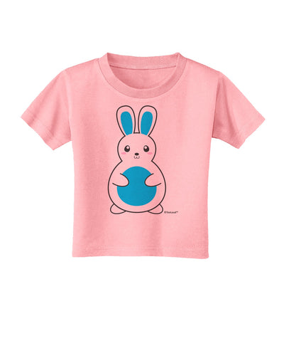 Cute Easter Bunny - Blue Toddler T-Shirt by TooLoud-Toddler T-Shirt-TooLoud-Candy-Pink-2T-Davson Sales