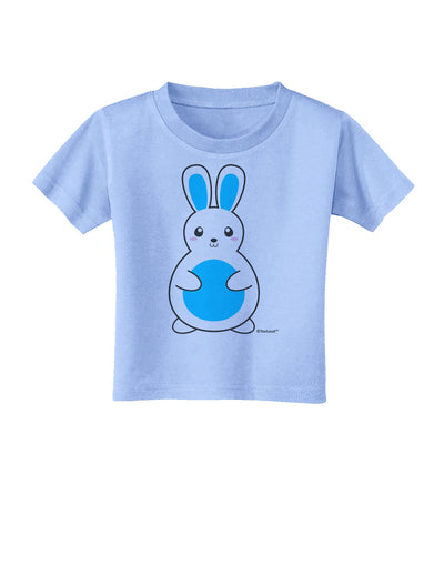 Cute Easter Bunny - Blue Toddler T-Shirt by TooLoud-Toddler T-Shirt-TooLoud-Aquatic-Blue-2T-Davson Sales