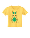 Cute Easter Bunny - Blue Toddler T-Shirt by TooLoud-Toddler T-Shirt-TooLoud-Yellow-2T-Davson Sales