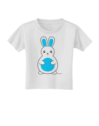 Cute Easter Bunny - Blue Toddler T-Shirt by TooLoud-Toddler T-Shirt-TooLoud-White-2T-Davson Sales