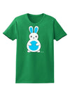 Cute Easter Bunny - Blue Womens Dark T-Shirt by TooLoud-Womens T-Shirt-TooLoud-Kelly-Green-X-Small-Davson Sales