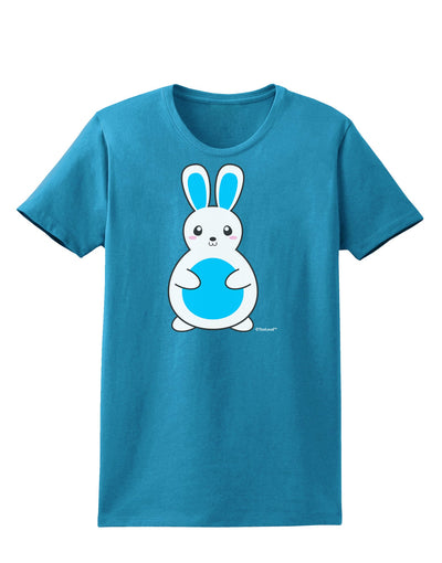 Cute Easter Bunny - Blue Womens Dark T-Shirt by TooLoud-Womens T-Shirt-TooLoud-Turquoise-X-Small-Davson Sales