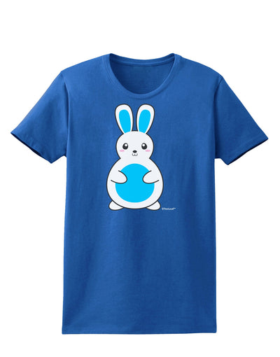 Cute Easter Bunny - Blue Womens Dark T-Shirt by TooLoud-Womens T-Shirt-TooLoud-Royal-Blue-X-Small-Davson Sales