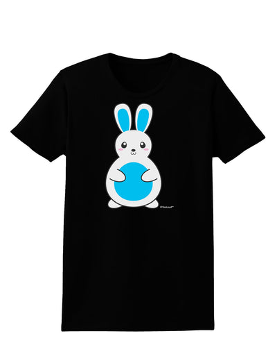 Cute Easter Bunny - Blue Womens Dark T-Shirt by TooLoud-Womens T-Shirt-TooLoud-Black-X-Small-Davson Sales