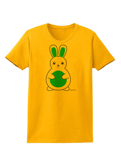 Cute Easter Bunny - Blue Womens T-Shirt by TooLoud-Womens T-Shirt-TooLoud-Gold-X-Small-Davson Sales