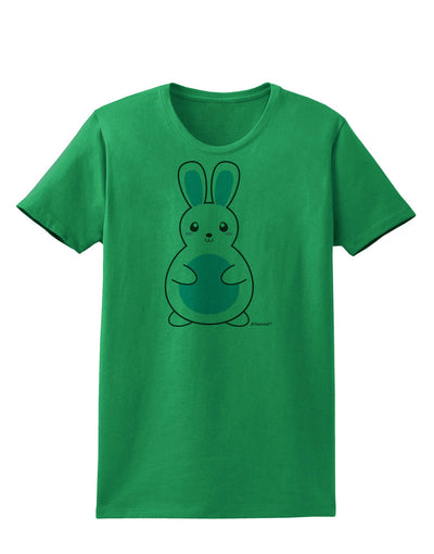 Cute Easter Bunny - Blue Womens T-Shirt by TooLoud-Womens T-Shirt-TooLoud-Kelly-Green-X-Small-Davson Sales