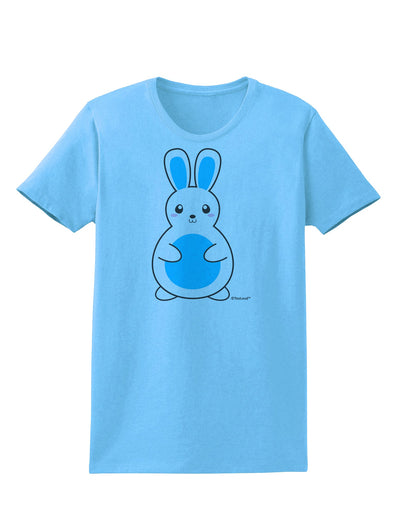 Cute Easter Bunny - Blue Womens T-Shirt by TooLoud-Womens T-Shirt-TooLoud-Aquatic-Blue-X-Small-Davson Sales