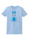 Cute Easter Bunny - Blue Womens T-Shirt by TooLoud-Womens T-Shirt-TooLoud-Light-Blue-X-Small-Davson Sales