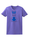 Cute Easter Bunny - Blue Womens T-Shirt by TooLoud-Womens T-Shirt-TooLoud-Violet-X-Small-Davson Sales