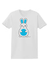 Cute Easter Bunny - Blue Womens T-Shirt by TooLoud-Womens T-Shirt-TooLoud-White-X-Small-Davson Sales