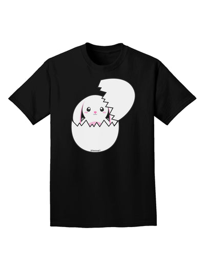 Cute Easter Bunny Hatching Adult Dark T-Shirt by TooLoud-Mens T-Shirt-TooLoud-Black-Small-Davson Sales