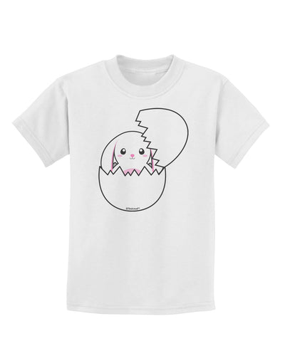 Cute Easter Bunny Hatching Childrens T-Shirt by TooLoud-Childrens T-Shirt-TooLoud-White-X-Small-Davson Sales