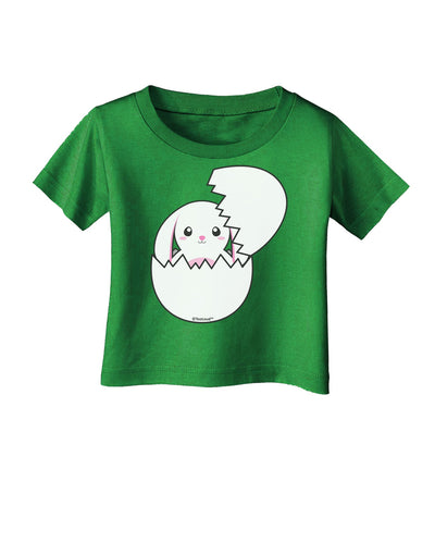 Cute Easter Bunny Hatching Infant T-Shirt Dark by TooLoud-Infant T-Shirt-TooLoud-Clover-Green-06-Months-Davson Sales