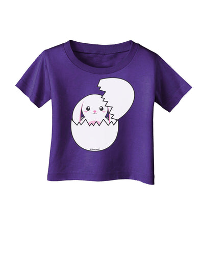 Cute Easter Bunny Hatching Infant T-Shirt Dark by TooLoud-Infant T-Shirt-TooLoud-Purple-06-Months-Davson Sales