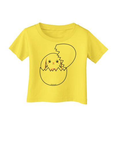 Cute Easter Bunny Hatching Infant T-Shirt by TooLoud-Infant T-Shirt-TooLoud-Yellow-06-Months-Davson Sales