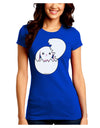 Cute Easter Bunny Hatching Juniors Crew Dark T-Shirt by TooLoud-T-Shirts Juniors Tops-TooLoud-Royal-Blue-Juniors Fitted Small-Davson Sales