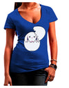 Cute Easter Bunny Hatching Juniors V-Neck Dark T-Shirt by TooLoud-Womens V-Neck T-Shirts-TooLoud-Royal-Blue-Juniors Fitted Small-Davson Sales