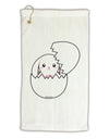 Cute Easter Bunny Hatching Micro Terry Gromet Golf Towel 16 x 25 inch by TooLoud-Golf Towel-TooLoud-White-Davson Sales