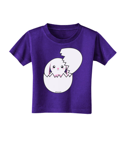 Cute Easter Bunny Hatching Toddler T-Shirt Dark by TooLoud-Toddler T-Shirt-TooLoud-Purple-2T-Davson Sales