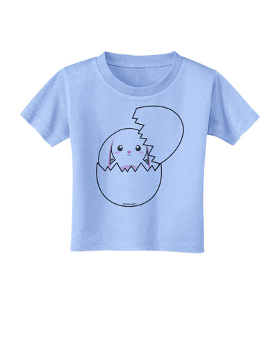 Cute Easter Bunny Hatching Toddler T-Shirt by TooLoud-Toddler T-Shirt-TooLoud-Aquatic-Blue-2T-Davson Sales