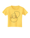 Cute Easter Bunny Hatching Toddler T-Shirt by TooLoud-Toddler T-Shirt-TooLoud-Yellow-2T-Davson Sales