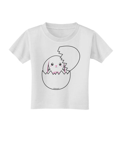 Cute Easter Bunny Hatching Toddler T-Shirt by TooLoud-Toddler T-Shirt-TooLoud-White-2T-Davson Sales